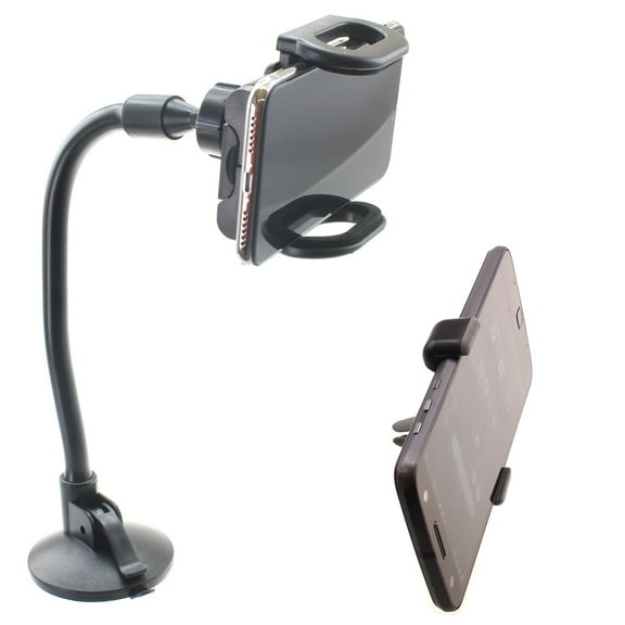 Dash Car Mount for Motorola Razr (2023), Edge (2023) - Windshield Air Vent Holder Cradle 2-in-1