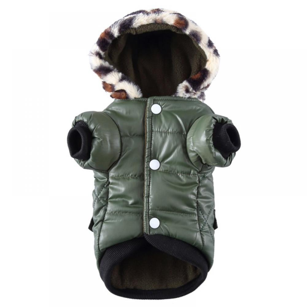 Warm Dog Hooded Trench Coat Windproof Parka Jacket for Cold Weater - image 1 of 9