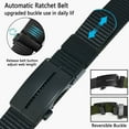 thumbnail image 2 of Men's Ratchet Belts, 1 3/8" Double-sided Belt Reversible with Rotatable Buckle, Easy Trim to Fit 27- 44" Waist(Black and Blue), 2 of 7