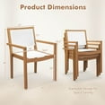 thumbnail image 3 of Costway Stackable Dining Chair Set of 2 with Wear-resistant Fabric & Breathable Backrest, 3 of 9