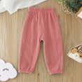 thumbnail image 4 of Gibobby Boys Pants Toddler Boys Pants Lightweight Trousers 12 Months 2T 3T 4T 5T Kids Winter Casual Solid Sweatpants With Drawstring Toddler Pull On Pants(3-4 Years,Pink), 4 of 6