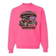 thumbnail image 2 of Wild Bobby, Ford Retro T-Bucket Roadster 1923 Vintage Garage Motors, Cars and Trucks, Unisex Crewneck Graphic Sweatshirt, Neon Pink, XX-Large, 2 of 4
