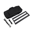 thumbnail image 3 of Tablero de pedales de efectos de guitarra con bolsa de transporte Bolsa para tablero de pedales Pedalera de efecto de metal multifunción resistente , M M, 3 of 8
