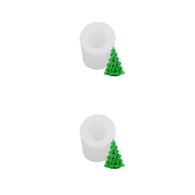 Billuyoard Moldes para galletas, molde en relieve temático para hornear, postre limpio, fundición de Fondant, troquel de aniversario, dulces, magdalenas, Árbol de Navidad 06 2piezas Billuyoard CBP272111