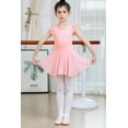 thumbnail image 5 of Yuyuekeji Dance Ballet Leotards for Girls,Kids Ruffle Sleeve Tutu Girls Skirted Dress 4-11 Years, 5 of 7
