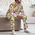 thumbnail image 7 of Sikiie Butterflies2 Mens Pajama Set, Soft Warm Long Sleeve Sleepwear, Cozy Button-Down Pjs for Men-X-Large, 7 of 7