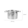 thumbnail image 4 of OULII Melting Dishes Pot Stainless Steel Outer Melting Bowl For Cooking 1Pcs, 4 of 8