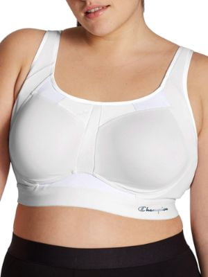 plus size women's wicking high impact molded underwire sport bra