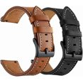 thumbnail image 1 of Galaxy Watch 4 Band 40mm 44mm/Galaxy Watch 4 Classic 46mm 42mm Bands, 20mm Leather Wristband Replacement Strap Women Men for Samsung Watch 4/Galaxy Wa, 1 of 4