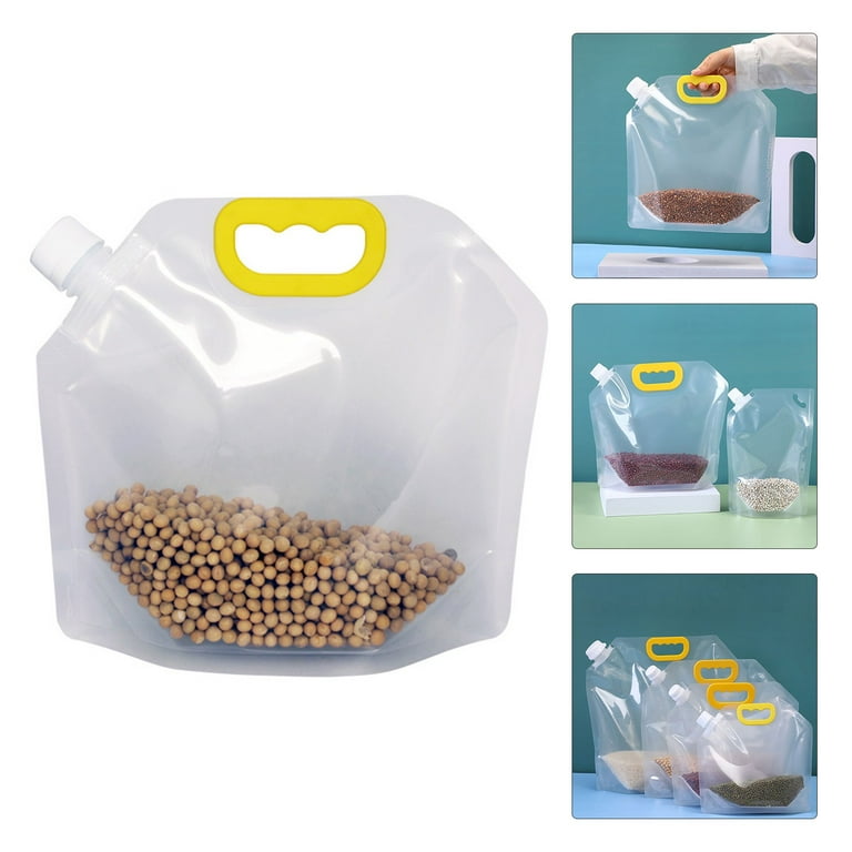Grain Moisture-proof Sealed Bag Transparent Grain Storage Suction Bags  Insect-proof Thickened Portable Food-grade Storage Bag