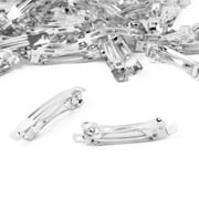 Cousin DIY 2 French Barrette, Silver Metal Hair Clips, 40 Piece