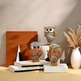 thumbnail image 4 of Owl Statue for Home Decor Accents Living Room TV Stand Office Bathroom Shelf Mantel Bookshelf Decorations. Hear-No, See-No, Speak-No Evil, 3PCS Cute Owl Figurines, Gifts for Owls, 4 of 8