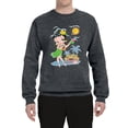 thumbnail image 2 of Wild Bobby, Betty Boop Island Girl Paradise Betty Boop Unisex Crewneck Sweatshirt, Charcoal, Small, 2 of 5