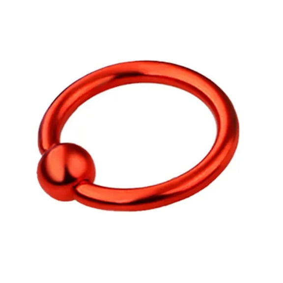 MATROOY Nose Ring Hoop Stainless Steel Piercing Jewelry Body Piercing Solid Fashion HOT-red