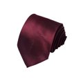 thumbnail image 3 of Mens Solid Color Tie Woven Silk Plain Necktie for Men Wedding Party Formal,Wine, 3 of 4