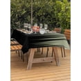thumbnail image 3 of Outdoor Tablecloth with Umbrella Hole for Patio/Picnic/Party/Camping, Sage Green Black Ombre Waterproof Table Cloth Rectangle Table Cover Washable, Modern Abstract Striped Gradient (52"x 70"), 3 of 8