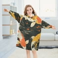thumbnail image 5 of FORMRS Wearable Blanket Hoodie with Sleeves for Kids Cozy Flannel Sweatshirt, Fish Pattern, 5 of 7