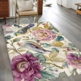 thumbnail image 2 of Area Rug for Living Room, Spring Flowers Non-Slip Indoor Large Carpet for Bedroom/Dining Room, Farmhouse Botanical Blossom Floral Birds Washable Low-Profile Rectangle Floor Mat Runner Rugs - 3 x 5 Ft, 2 of 8