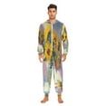 thumbnail image 2 of IAUYY Unisex Adult Onesie Pajamas Ultra-Soft Crystal-Soft Fabric, Halloween Adult Onesie Pajamas Adults,With a Zipper Plus Size Onesie Pajamas, Old Glass Jars, 2 of 6