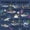 Shark 03, variant on Feelyou Ink Galaxy Whale Twin Sheet Sets for Kids Boys Girls, Starlight Celestial Animal Bedding, Black White, 3-Piece