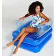 thumbnail image 2 of Justice 2-in-1 Foldable Pool Lounger - Lounger Float & Poolside Chair. Bring Relaxation to a new level with our Pool Lounger Durable & versatile design, Ages 6+, Inflated size: 35" x 65", Unisex, Blue, 2 of 7