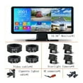 thumbnail image 1 of 10" AHD 4CH Monitor Recording DVR 1080P Truck Rear View Backup Camera Vehicle Touch Screen Support FM For RVs/Bus/Pickups/Trai ,Clear Images, 1 of 7