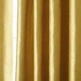 thumbnail image 2 of Quality Home Faux Silk Grommet Top Blackout Curtain Pair - Gold, 2 of 3