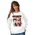 thumbnail image 5 of Kanji Betty Boop Hashtag Flirty XOXO Women Crewneck Sweatshirt Brisco Brands M, 5 of 6