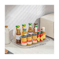 thumbnail image 3 of Bandeja de almacenamiento para refrigerador, giratoria 360 grados, antideslizante, organizador para congelador, contenedor de almacenamiento para frutas y verduras, cocina, 3 of 5