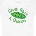 thumbnail image 4 of Inktastic Give Peas a Chance. Boys or Girls Baby Bodysuit, 4 of 5
