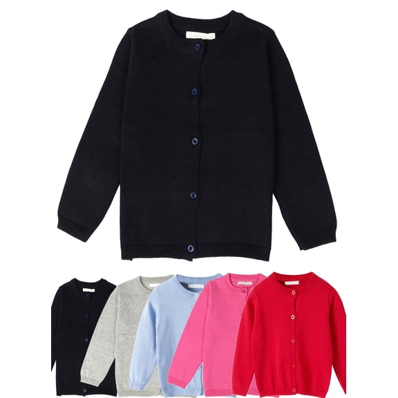 GYRATEDREAM Toddler Little Girl Boy Cardigan Sweater Child Baby Button Knit Uniform Knit Coat Tops 1-7 Years