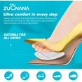 thumbnail image 5 of ZUCANA Gel Heel Cushions & Shoe Inserts, 2 Pairs Transparent Universal Fit for Foot Pain Relief, 5 of 6