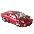 thumbnail image 3 of PloutoRich Wireless Mouse Cool Sports Car Shaped Mouse 2.4GHz 1600DPI Optical Cordless Mice for Laptop PC Computer Gift, Red, 3 of 10