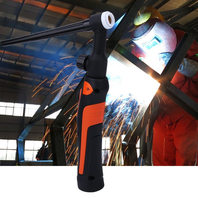 Tig Welding Torch Head Body Tig Collet Body Tig Alumina Nozzle Tig Back TIG Welding Torch Consumables Head Body Collet Ceramic Nozzle Long Back KitTIG-9V