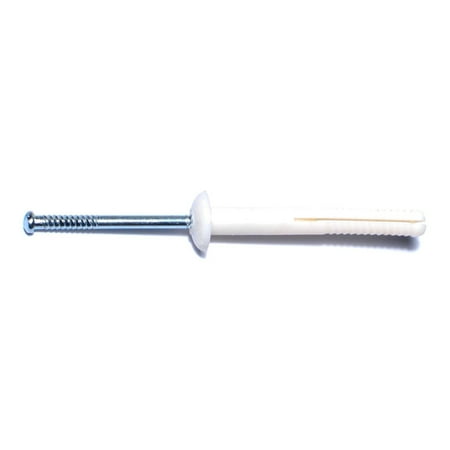 

1/4 x 2 Nylon Plastic Mushroom Nail Drive Anchors NDAMN-042
