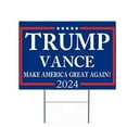 ECPECAD Trump 2024 2024 Yard Sign With HStakes Double Sided 18x12