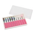 thumbnail image 3 of Accesorio para pulidor de uñas, 10 piezas, cabezal de pulido de uñas, cabezal de lijado de uñas, construcción robusta, 3 of 8