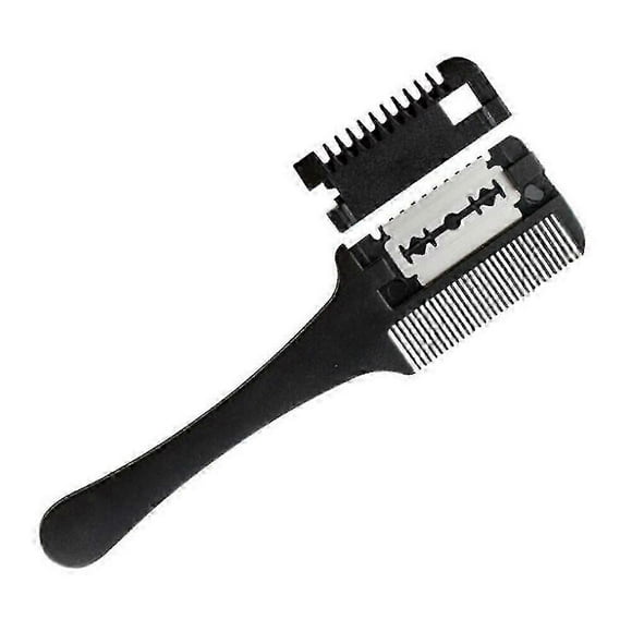 Hair Cutting Comb With Razor Blades Barber Scissors Thinning Hairdressing