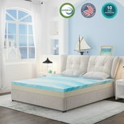 2, 3, or 4 Inch Mattress Topper, Twin Gel Memory Foam Mattress Topper(2 inch, Twin)