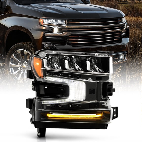For 2019-2021 Chevy Silverado 1500 OE Full LED headlight w/LED Signal-Passenger
