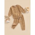 thumbnail image 3 of Sunloudy Baby Boys Girls 2PCS Spring Fall Suitset, Long Sleeve Dog Printed Crew Neck Pullovers + Long Pants, 3 of 9