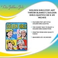 thumbnail image 7 of Golden Girls Pop-Art Throw Blanket | Golden Girls Quotes | 60 x 45 Inches, 7 of 7
