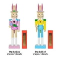 thumbnail image 6 of 10Inch Wooden Bunny Nutcracker Easter Decorations, Easter Bunny Wooden Spring Decor for Home, Perfect Easter Basket Stuffers, 6 of 8