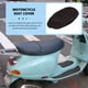 thumbnail image 4 of Funda para asiento de motocicleta 3D con forma de panal, protector solar, aislamiento térmico, espaciador de asiento, tela de malla, cojín antideslizante transpirable para scooter, ciclomotor, negro (, 4 of 4