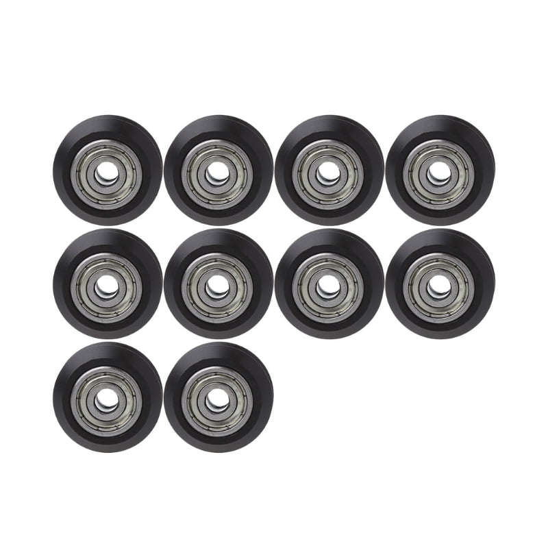 10Pcs 3D Printer Double-V Type Passive Round Wheel w/ Bearing Idler Pulley Gear 