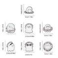 thumbnail image 3 of Broche Blanche Simple d'Halloween Mignonne Accessoires de Vêtements Épinglette de Col Fête Commémorative, 3 of 3