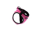 thumbnail image 2 of Blue Frog 2X Track N Guard Pet Health and Safety Harness with Pet Step Counter Mobile App (Fashionable Air Mesh, Reflective Piping & Fleece Trim Design) Pink, Large, 2 of 7