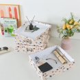 thumbnail image 5 of Decorative Cardboard Storage Boxes with Terrazzo Print, Set of 3 for Home Organization, 5 of 6