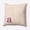 Dusty Rose, variant on Simply Daisy 18" x 18" Modern Monogram Indoor/Outdoor Polyester Throw Pillow, Cranberry