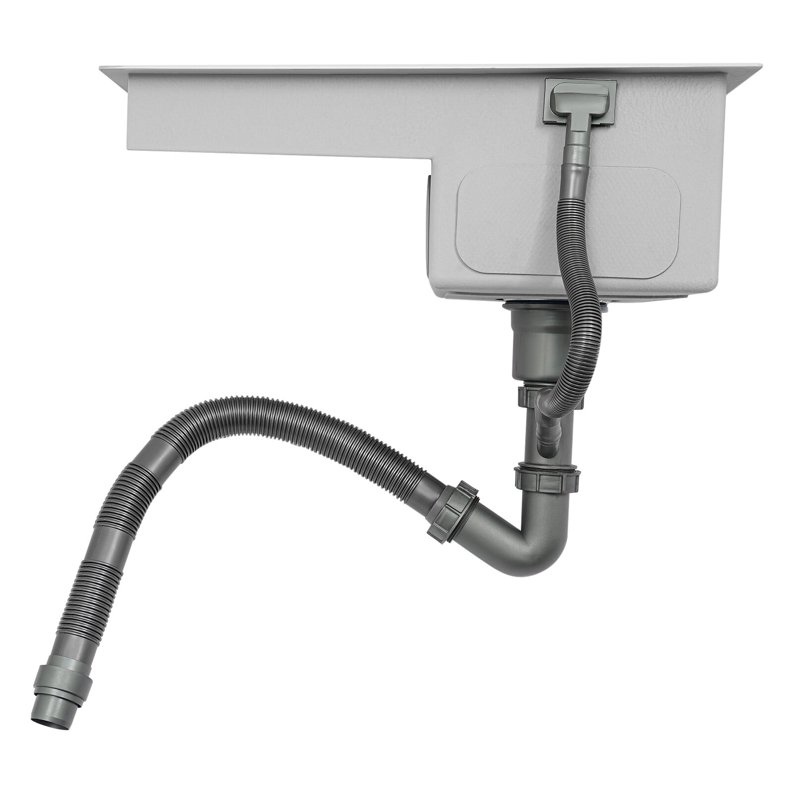 Stainless Steel Laundry Sink Balcony Wash Basin w/Washboard Utility kitchen Sink